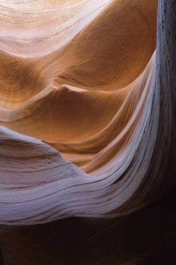 Eroded sandstone wave, Lower Antelope Canyon, Hasdestwazi, LeChee Chapter, Navajo Nation, Arizona clipart