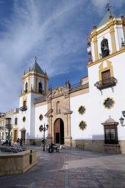 Iglesia del Socorro Kilisesi, Plaza del Socorro, Ronda, Malaga, Endülüs, İspanya