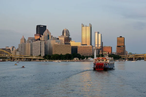 Flota Gateway Clipper Río Ohio Three Rivers Queen Pittsburgh Pennsylvania — Foto de Stock