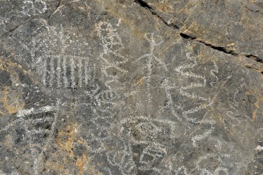 Titus Kanyonu 'ndaki petroglifler, Ölüm Vadisi, Kaliforniya