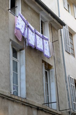 Pencere, Aix-en-Provence, Fransa 'da çamaşırhane