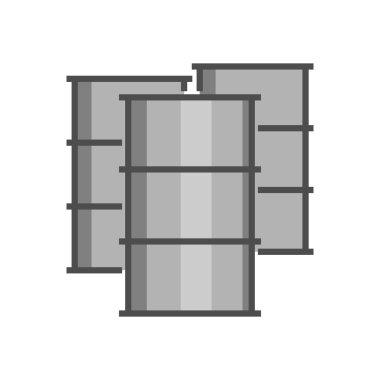 Vektör düz simgesi petrol varil