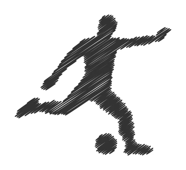 Cool vector concepto de fútbol — Vector de stock