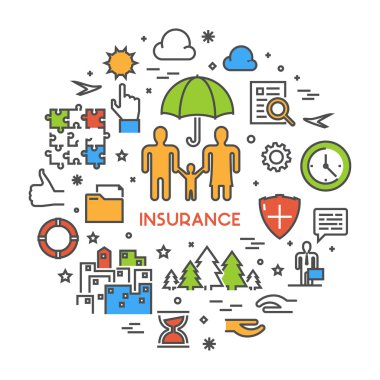 Satır tasarım konsepti için hayat sigortası