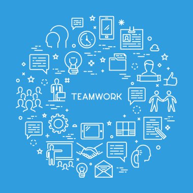 Vektör hat yaratıcı konsept çalışması için