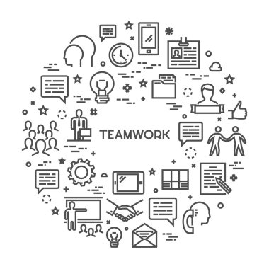 Vektör hat yaratıcı konsept çalışması için