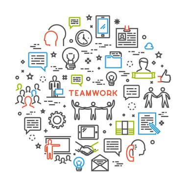 Vektör hat yaratıcı konsept çalışması için