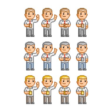 İş için piksel sanat koleksiyonu