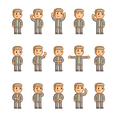 Farklı duygular piksel sanat topluluğu