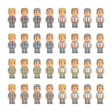 İş için piksel sanat koleksiyonu