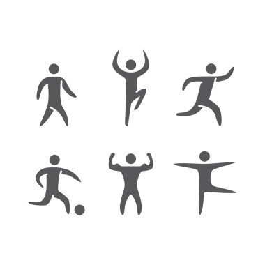 Sporcuların siluet figürler