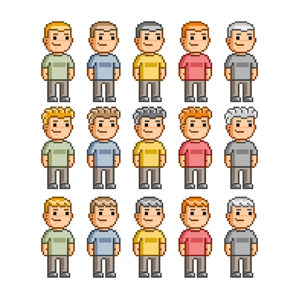 Funny people of all colors — Stock Vector
