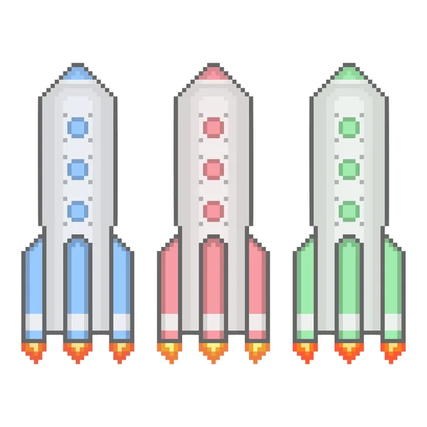 Vector pixel rocket