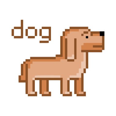Piksel köpek için 8 bit video oyunu