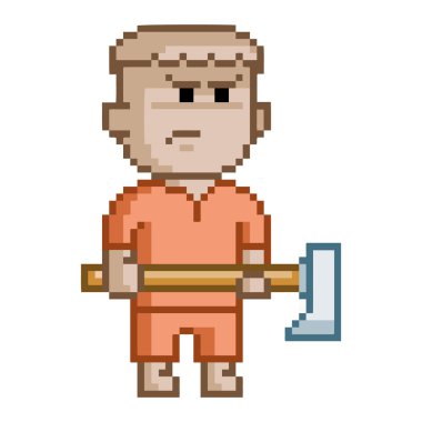 Piksel kırmızı cin için 8 bit video oyunu