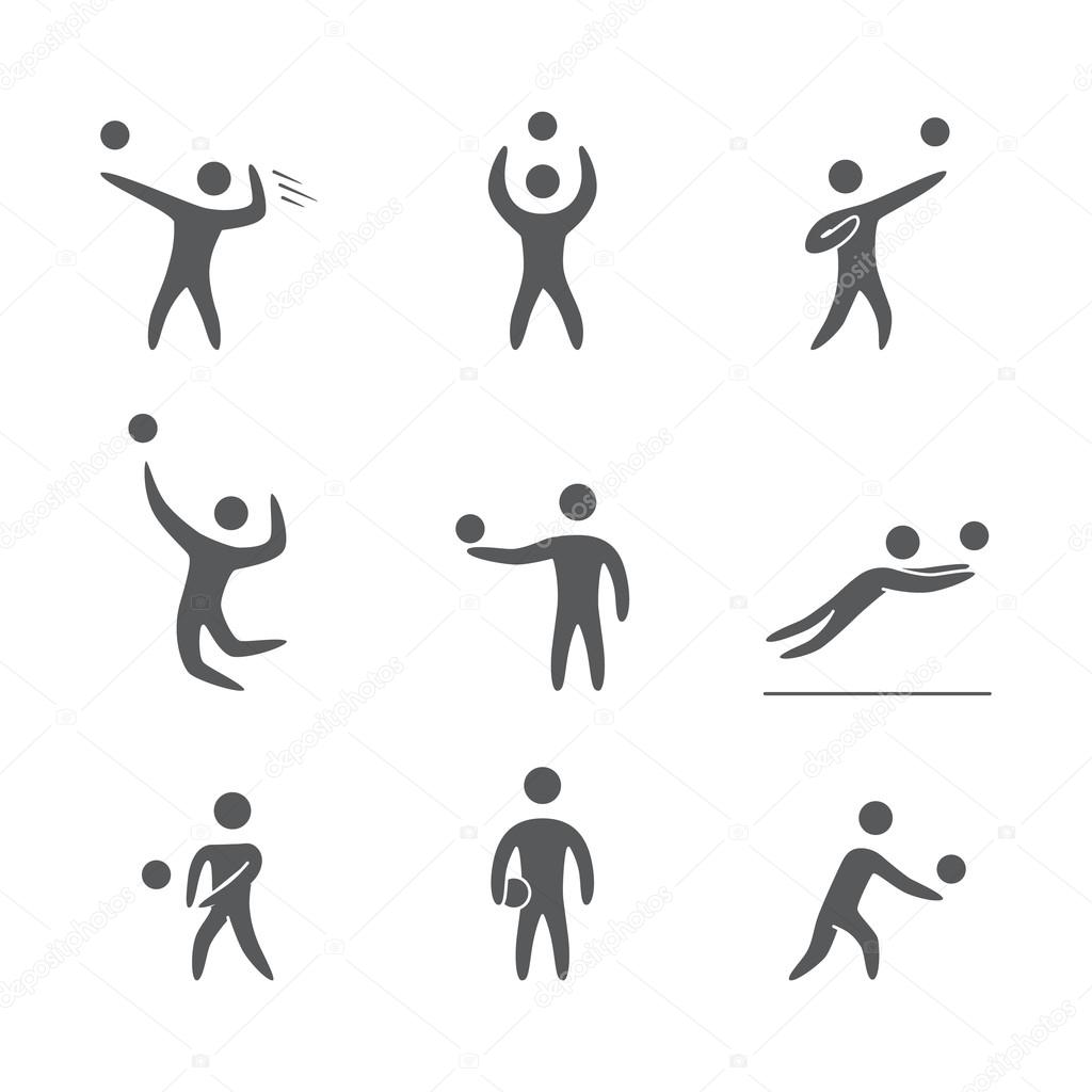 バレーボール選手ストックベクター ロイヤリティフリーバレーボール選手イラスト Depositphotos