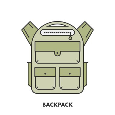 Renkli çizgi kutsal kişilerin resmi sırt çantası