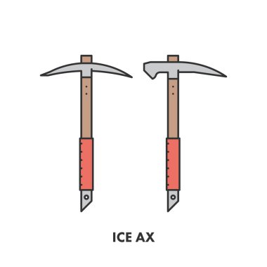 Satırı simgesi buz ax renkli