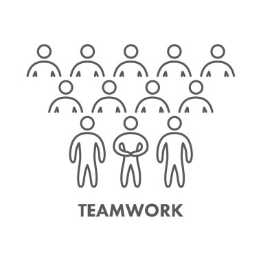 Satırı simgesi takım çalışması. Vektör simgesi