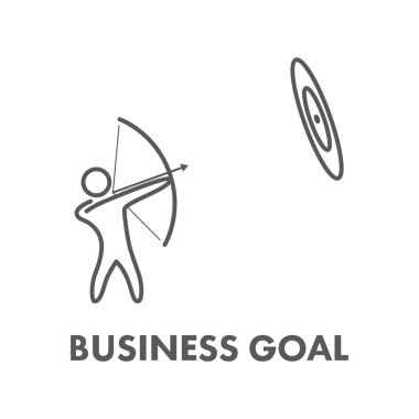 Satırı simgesi iş hedefi. Vektör iş sembolü