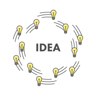 Satırı simgesi iş fikri. Vektör iş sembolü