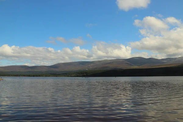 Jouer Autour Loch Morlich Soleil — Photo