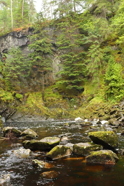 Water Crashing Hills Scotland — Stock Photo, Image