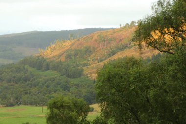 İskoçya 'nın tepelerinden derelere, nehirlere ve göllere bir manzara