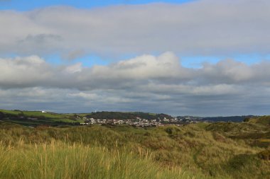 Saunton kum tepelerinin derinliklerinden çekilmiş.