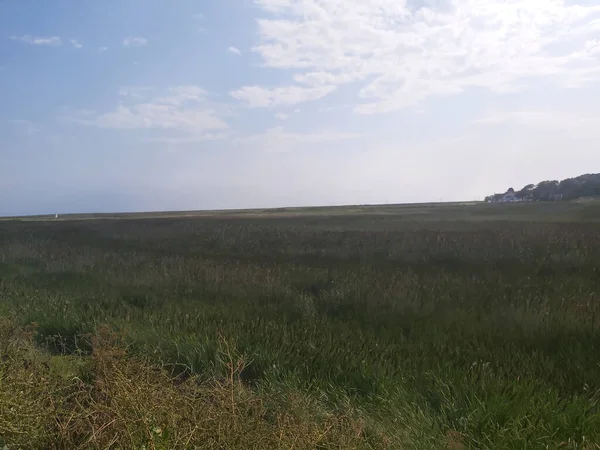 Vista Sobre Campos Pântanos North Norfolk — Fotografia de Stock