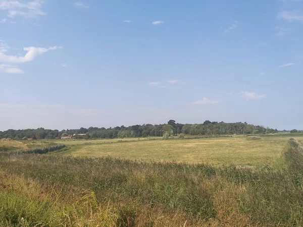 Blick Über Die Felder Und Sümpfe Von North Norfolk — Stockfoto