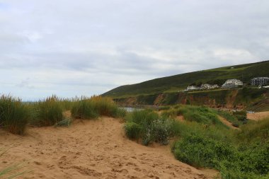 Saunton kum tepelerinin derinliklerinden çekilmiş.