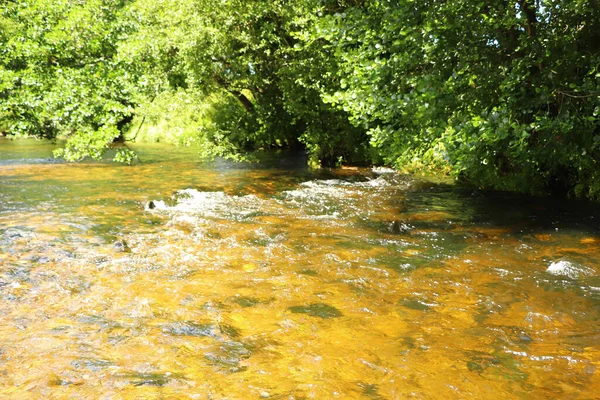 Rushing Streams Restormal Castle Cornwall — Stock Photo, Image