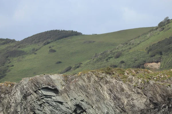 Clouds Rocks Water Cornish Coast — Stock Photo, Image