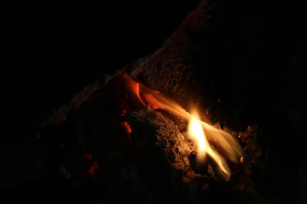 Akşamları yavaş yavaş yok olan bir İngiliz otelindeki sıcak ve kuru odun yangını..