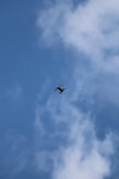 Беспилотник Кружит Голубому Небу Тенерифе — стоковое фото
