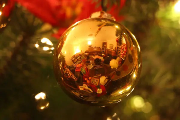 Glänzende Dekoration Weihnachten — Stockfoto