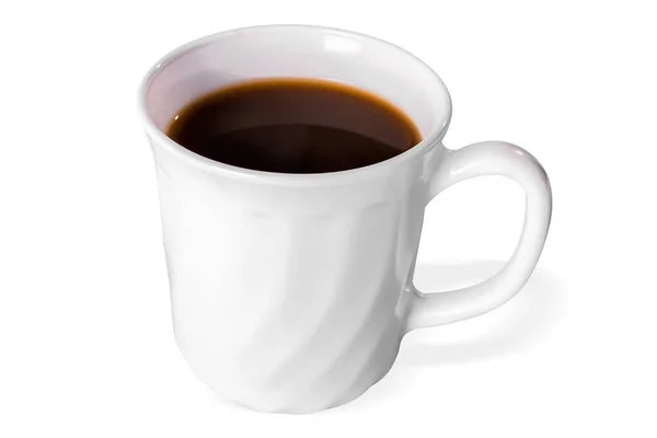 白茶一种白色背景的用于茶或咖啡的白色杯子 孤立的 — 图库照片
