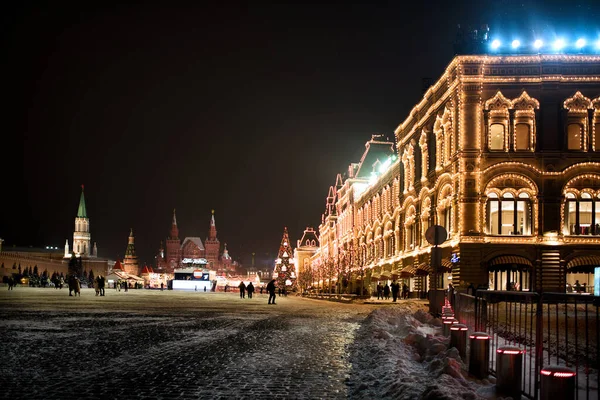 Moscow Russia January 2021 Splended View Moscow Gum Trading House — Stock Photo, Image