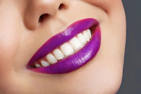 Very beautiful plump lips — Stock Photo, Image
