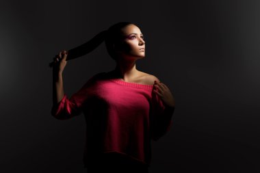 kadın güzel makyaj