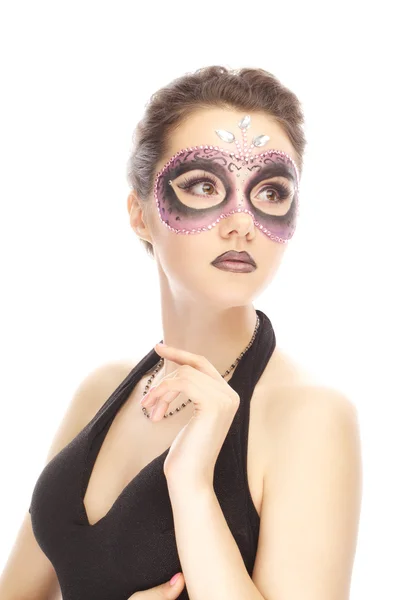 Mujer con máscara de carnaval —  Fotos de Stock