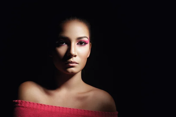 Mulher com maquiagem bonita — Fotografia de Stock