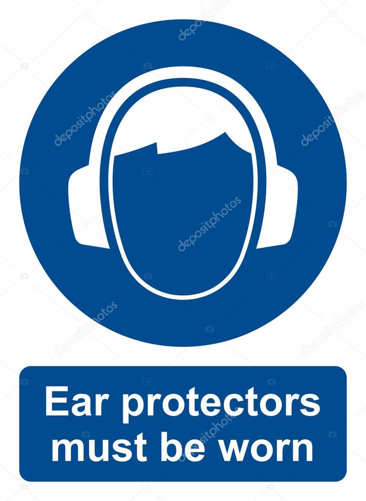 Ear protection sign — Stock Vector © abolins 103321954