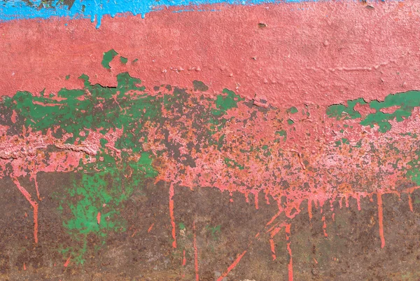 Superficie de hierro oxidado con restos de fondo de textura de pintura vieja — Foto de Stock