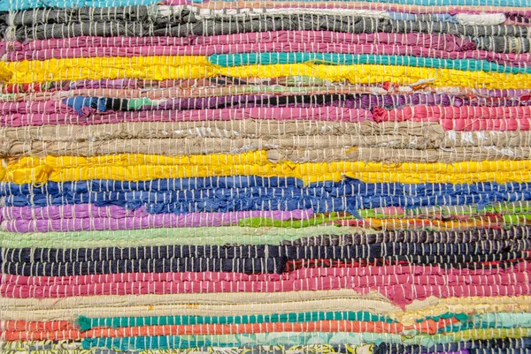 renkli halı doku, el yapımı halı, yakın çekim güzel el halı yapımı