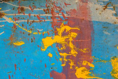 Demir yüzey eski boya doku arka plan ile kaplıdır