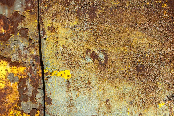 Peinture écaillée sur fond de texture de surface de fer — Photo