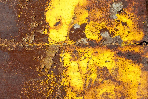 Chipped paint on iron surface texture background — Stock Photo, Image