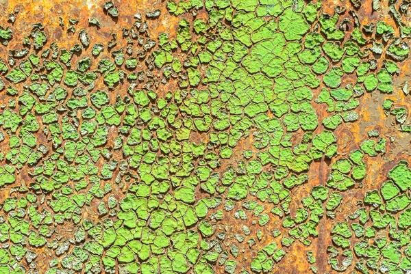 Pittura scheggiata su sfondo superficie di ferro texture — Foto Stock